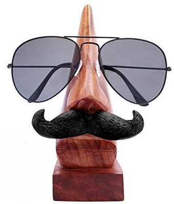 

Worthy Fancy Shoppee 1 Compartments Wooden Spectacles stand(Brown)