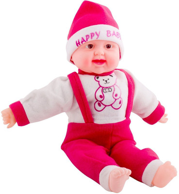 

Zest 4 Toyz 20 Inches Baby Musical and Laughing Boy Doll, Touch Sensors(Red)
