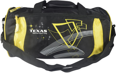 

Texas USA (Expandable) Exclusive Imported Gym Bag-301-Yellow Black Gym Bag(Black)