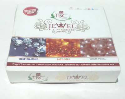 

TBC Jewel Luxury Facial Kit- 5 in 1 (100g+50g) 150 g(Set of 5)