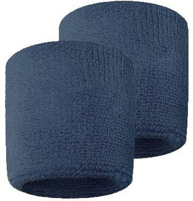 

GymWar Wristband Wrist and sports band made with pure cotton Fitness Band(Blue, Pack of 2)