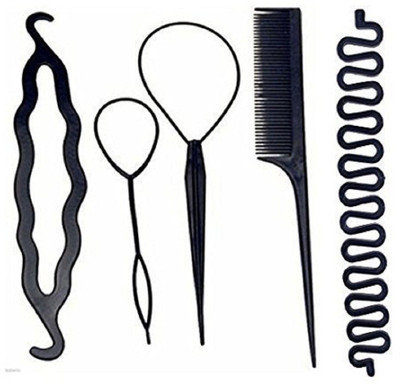 

AASA Hair Styling Kit For Women Set Of 5 Hair Accessories Hair Accessory Set(Black)