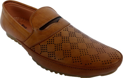 

Indcrown Boys Slip on Loafers(Brown, Tan