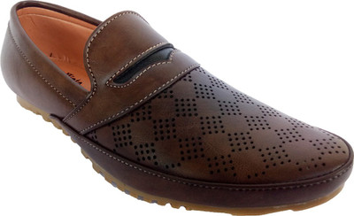 

Indcrown Boys Slip on Loafers(Brown
