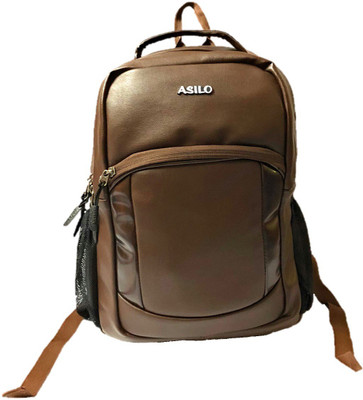 

ASILO 15 inch Laptop Backpack(Black, Brown), Dark brown