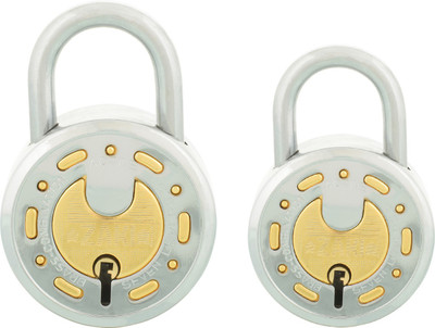 

STANDARD Choice Brass Combination 7 Levers Deluxe Hardened 2 Locks Padlock(Steel)