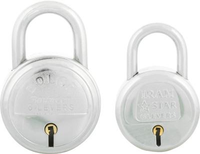 

STANDARD Choice Steel 8 and 6 Levers Lock (Pack of 2) Padlock(Steel)
