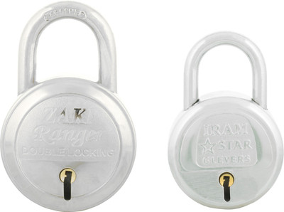 

STANDARD Choice Steel 6 Levers Double Locking Locks (Pack of 2) Padlock(Steel)