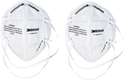 

3M Pack Of 2 9004ING Anti pollution White Mask and Respirator