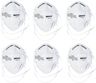 

3M Pack Of 6 9004ING Anti pollution White Mask and Respirator