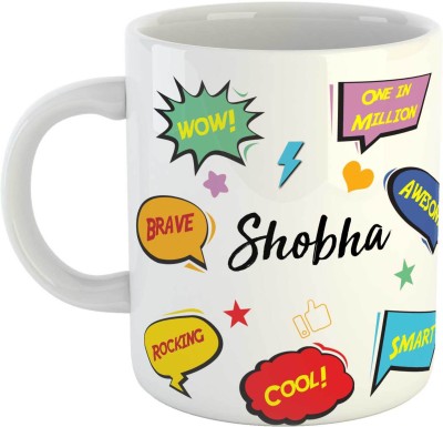 Ashvah Shobha Name Ceramic Coffee Mug(350 ml)