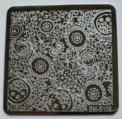 

Bundle Monster Shangri-La Master Nail Art Stamping Plate BM-S106(Silver)