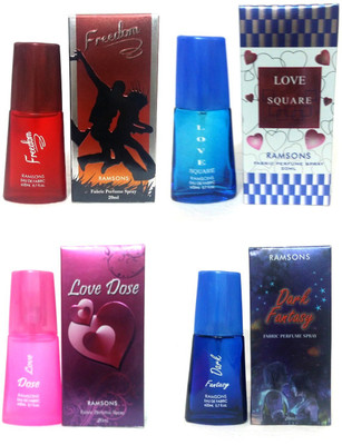 

Ramsons Freedom, Love Dose, Love Square,Dark Fantasy Eau de Parfum - 80 ml(For Men & Women)