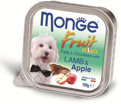 

all4pets Fruit - Pate and Chunkies with Lamb and Apple(Pack of 5) Lamb, Fruit 100 g Wet Dog Food(Pack of 5)
