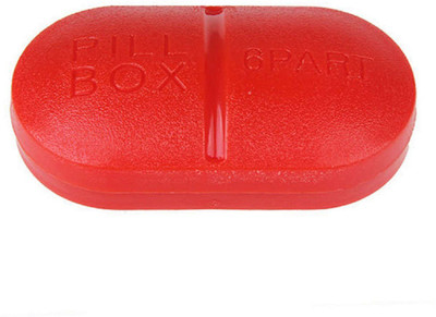 

Epyz 7 Portable 6-Slot Capsule Shape Storage Medicine Pill Box (Red) Pill Box(Red)