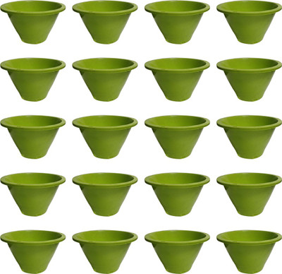 SHOPTICO Nibbo 3126 Plant Container Set(Pack of 20, Plastic)