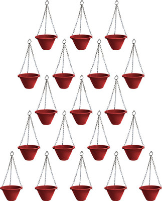 

SHOPTICO Nibbo 2129 Plant Container Set(Pack of 19, Plastic)