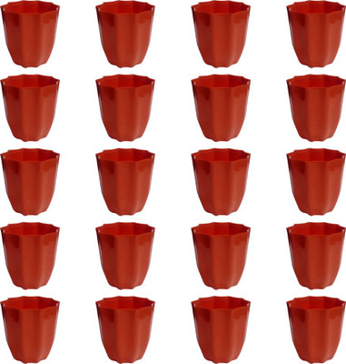 

SHOPTICO Nibbo 3133 Plant Container Set(Pack of 20, Plastic)