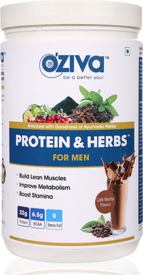 

OZiva Protein & Herbs, Men, Whey Protein Powder with Ayurvedic Herbs (Café Mocha, 34 Servings) Whey Protein(1000 g, Cafe Mocha)