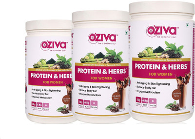 

OZiva Protein & Herbs, Women, Whey Protein Supplement with Ayurvedic Herbs (Café Mocha, 102 Servings ) Whey Protein(3000 g, Cafe Mocha)