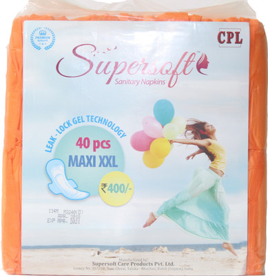 

Supersoft Orange Sanitary pads 40 pcs For-Women & Girls Sanitary Pad(Pack of 40)
