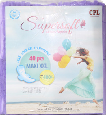 

Supersoft Sanitary napkins For -Women & GIrls Sanitary Pad(Pack of 40)
