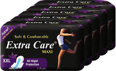 

Extra Care Maxi Pack of 5 (35 Pcs) Sanitary Pad(Pack of 5)