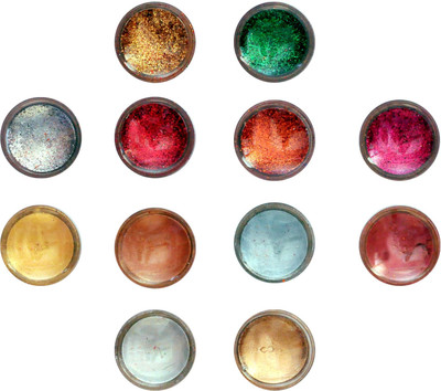 Vozwa Eye Face Shimmer Powder and Glitter Powder (Pack of 12 Pcs)(Multi Color) available at flipkart for Rs.110