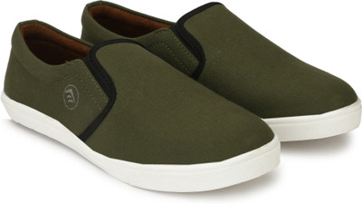 Evolite Loafer Slip On Sneakers For Men(Olive