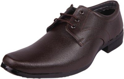 somugi Brown Formal Laceup Shoes Lace Up For Men(Brown)