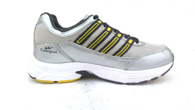 

Campus Campus River Sil/D.Gry/Yel Running Shoes For Men(Multicolor, Silver