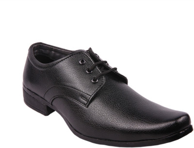

somugi Black Formal Laceup Shoes Lace Up For Men(Black