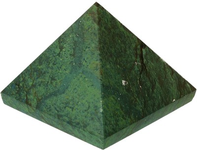 Kesar Zems Stone Vastu Pyramid (4.5 cm x 4.5 cm x 4.5 cm, Green) Decorative Showpiece  -  1 cm(Stone, Green)