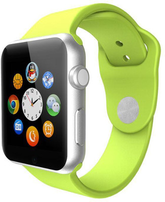 

mindmaker Original A1 Green smart watch Bluetooth smart watch compatible Samsung oppo vivo all Bluetooth devices green Smartwatch(Green Strap regular)