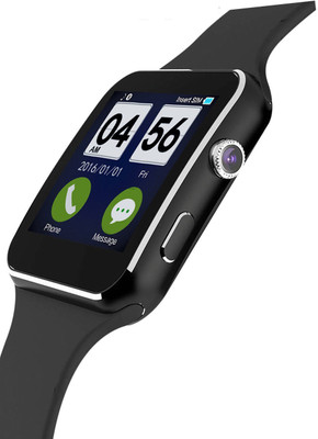 

CartBug Smartwatch Bluetooth X6 smart watch camera / sim / micro memory card / Call Function activity tracker fitness band feature sleep monitor pedometer Compatible samsung j3 pro (Black) Black Smartwatch(Black Strap Free Size)