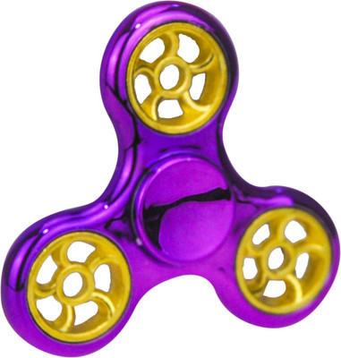 

ZEVORA Fidget Spinner, Purple Gold Wheel Design Metallic(Purple)