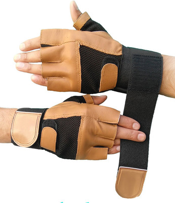 

GymWar GYM GLOVES, Leather Gym gloves, Glove for Gym, Fitness gloves, Sport Glove, Workout Gloves, Gym glove for Men Gym & Fitness Gloves (, Brown