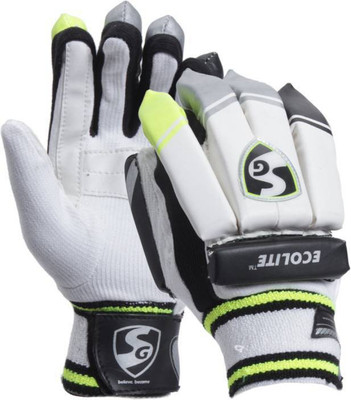 SG Ecolite Batting Gloves (Youth, White, Blue), Blue;white