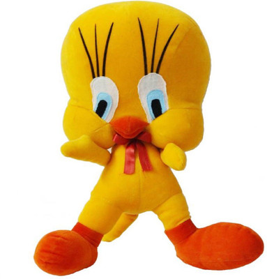 

Unique Collection Yellow Duck Tweety Bird Soft stuffed toys NAUGHTY LOOKING - 40 cm(YELLOW & ORANGE)