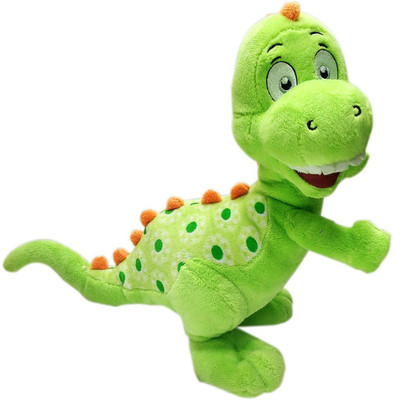 GRAPPLE DEALS Soft Plush Stuffed Cute Little Green Dinasour For Kids And Loved Ones.(11 Inch) - 28 cm(Green)
