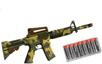 

New Pinch Army Air Long dart Gun Toy for kids (multicolor )(Multicolor)