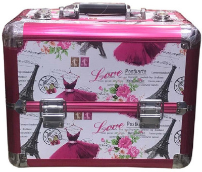 

fundatraders Multi purpose vanity box / jewellery box makeup box, jewellery box, vanity box Vanity Box(pink)
