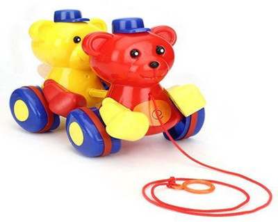 

Ratnas PULL ALONG TWIN TEDDY FOR INFANTS(Multicolor)
