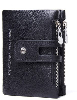 

SPL Men Black Genuine Leather Wallet(9 Card Slots)