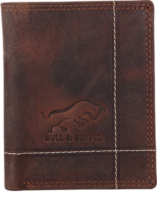 

BULL & BUFFEL Men Brown Genuine Leather Wallet(5 Card Slots), Brown -05