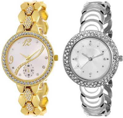 

Rage Enterprise Designer Rich look Fancy Watch Set of 2 Women Watch - For Girls