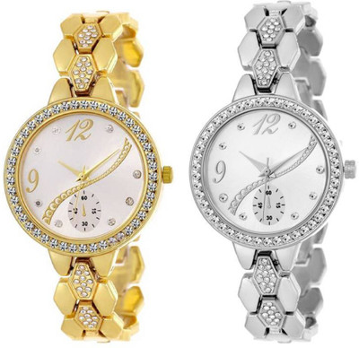 

Rage Enterprise Designer Rich look Diamond Braslate Women Watch - For Girls