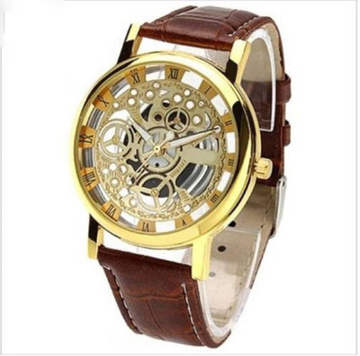 

Happy Deals Golden dial open watch For- Boys & Men Watch - For Men