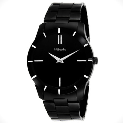 

Mikado Black SLim Analog watch for Men's and Boy's Watch - For Men