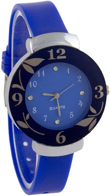 

Maxi Retail New Arrival Flower PG-Blue Analogue Watch - For Girls